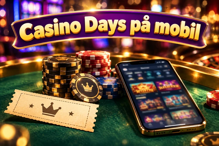 Casino Days mobile - slik bruker du tjenesten på mobil