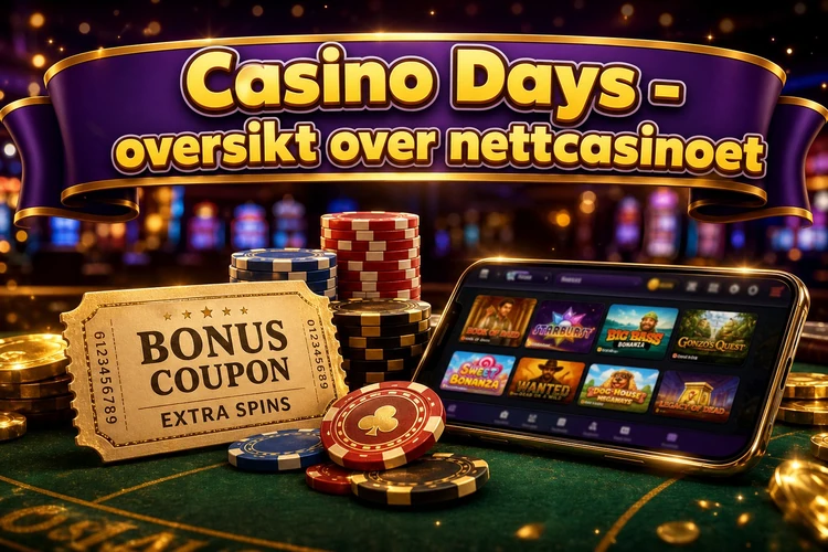 Casino Days - oversikt over nettcasinoet