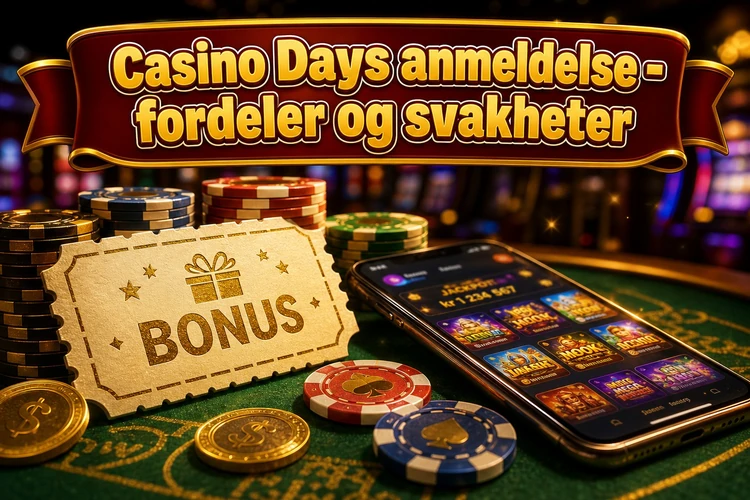 Casino Days anmeldelse - fordeler og svakheter