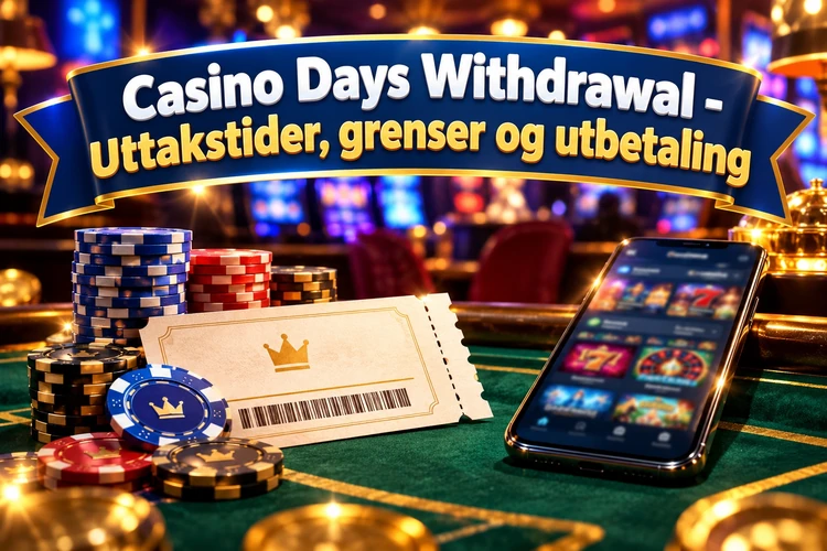 Casino Days Withdrawal - Uttakstider, grenser og utbetaling